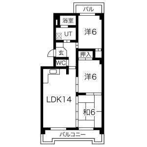 3LDK 間取り図
