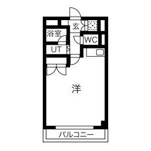 ワンルーム 間取り図