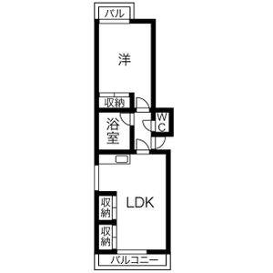 2DK 間取り図