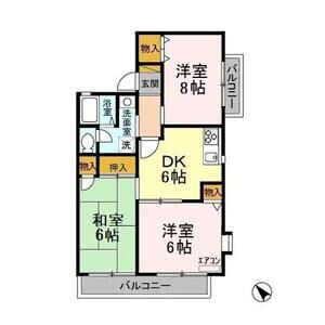 3DK 間取り図