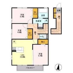 3LDK 間取り図
