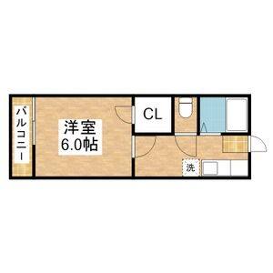1K 間取り図
