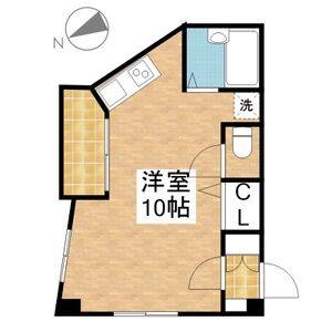 ワンルーム 間取り図