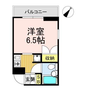 ワンルーム 間取り図