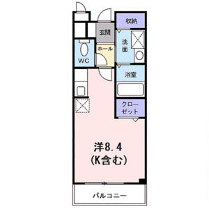 ワンルーム 間取り図
