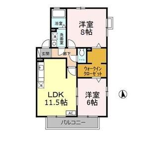 2LDK 間取り図