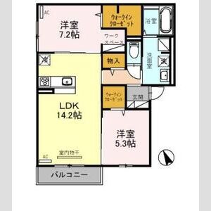 2LDK 間取り図