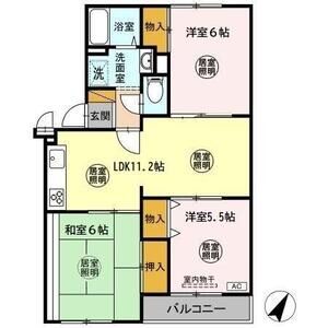 3LDK 間取り図