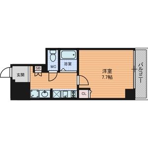 1K 間取り図