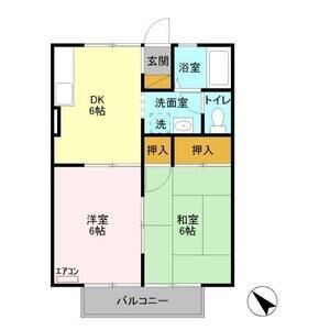 2DK 間取り図