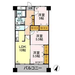 3LDK 間取り図
