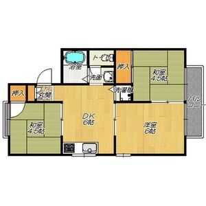 3DK 間取り図