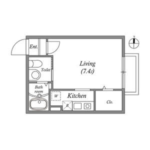 ワンルーム 間取り図