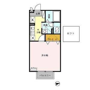 1K 間取り図