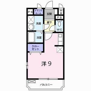 ワンルーム 間取り図