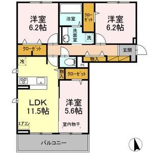 3LDK 間取り図
