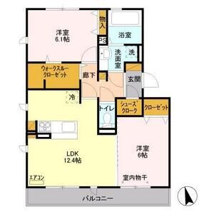 2LDK 間取り図