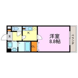 1K 間取り図
