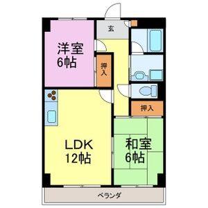 2LDK 間取り図