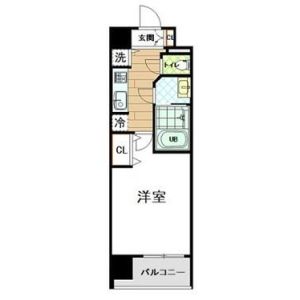 1K 間取り図