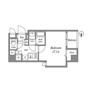 1K 間取り図