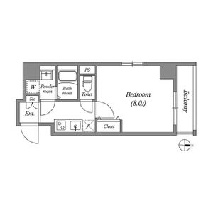 1K 間取り図