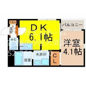 1DK 間取り図