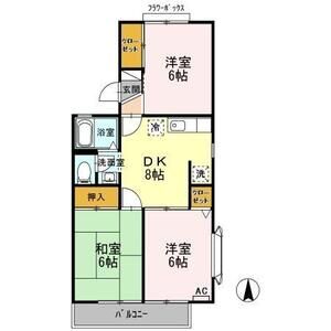 3DK 間取り図