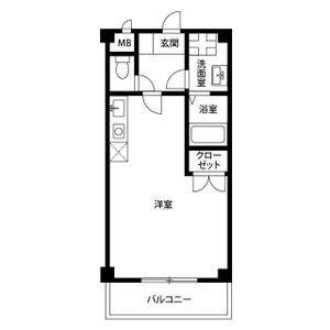 ワンルーム 間取り図