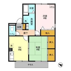 2DK 間取り図