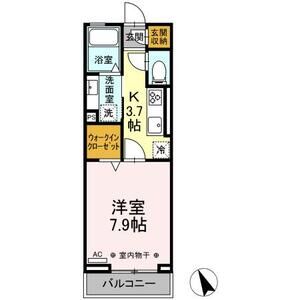 1K 間取り図