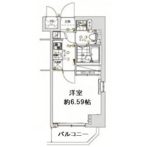 1K 間取り図