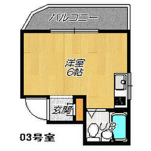 ワンルーム 間取り図