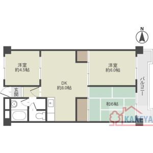 3DK 間取り図