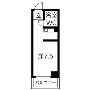 ワンルーム 間取り図