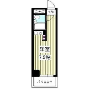ワンルーム 間取り図
