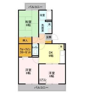 3DK 間取り図