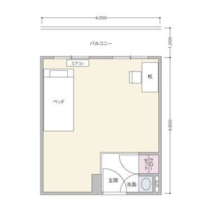 ワンルーム 間取り図