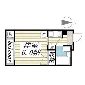 ワンルーム 間取り図