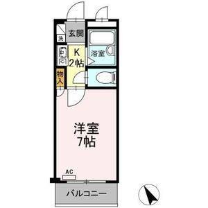 1K 間取り図