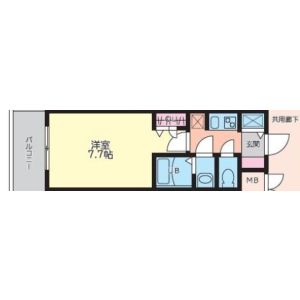 1K 間取り図