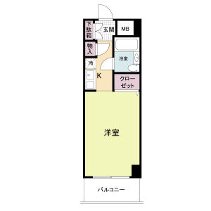 ワンルーム 間取り図