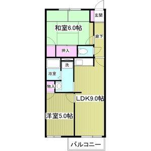 2DK 間取り図
