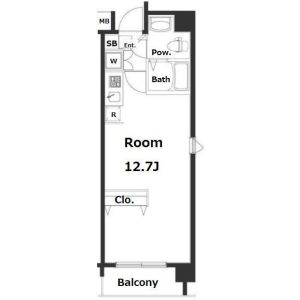 ワンルーム 間取り図