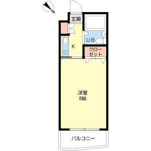 1K 間取り図