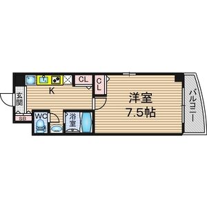 1K 間取り図