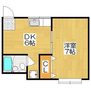 1K 間取り図