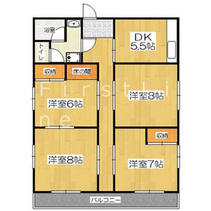 4DK 間取り図