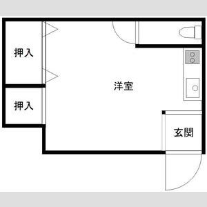 ワンルーム 間取り図