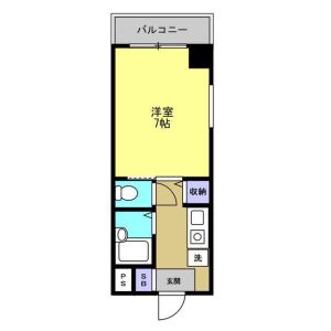 1K 間取り図